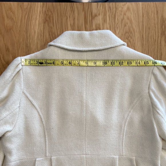 Coffee Shop Cream Colored Pea Coat - Picture 10 of 10